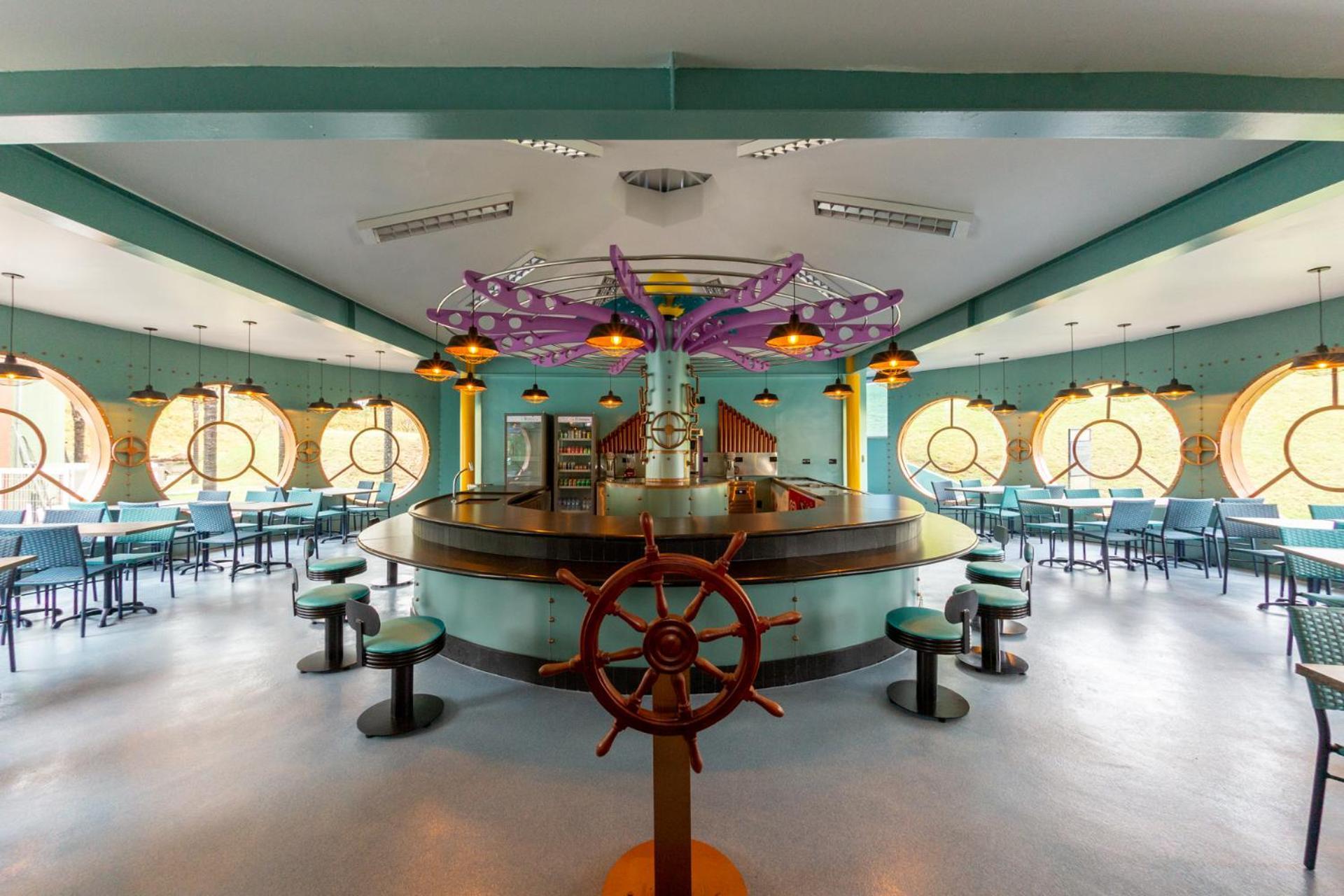 Blue Tree Thermas De Lins Resort 외부 사진 The interior of the restaurant